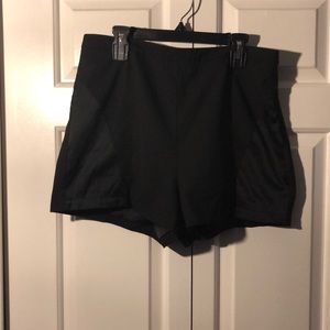 Black high waist shorts